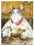 Illustration from Cats Galore! A Compendium of Cultured Cats (Pub. 2015)-Susan Herbert-Framed Stretched Canvas