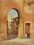 Gateway at Siena-Susan Isabel Dacre-Framed Stretched Canvas