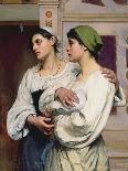 Italian Women in Church-Susan Isabel Dacre-Stretched Canvas