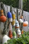 Buoys outside Lucy J's Jewelry and Glass Studio, Eastham, Cape Cod, Massachusetts, USA-Susan Pease-Premium Photographic Print