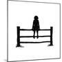 Susan Sits Alone on the Fence-Mary Baker-Mounted Giclee Print