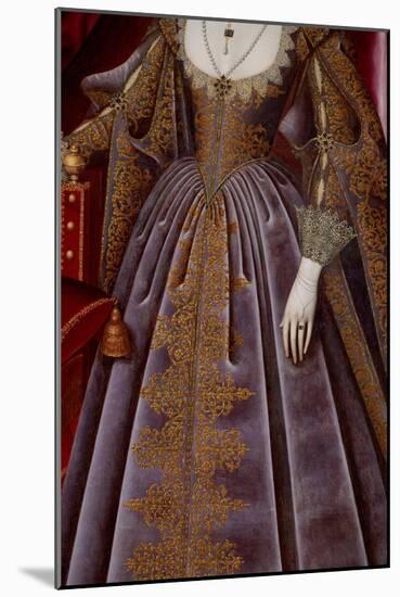 Susan Villiers, Countess of Denbigh, 17Th Century (Oil on Canvas)-William Larkin-Mounted Giclee Print
