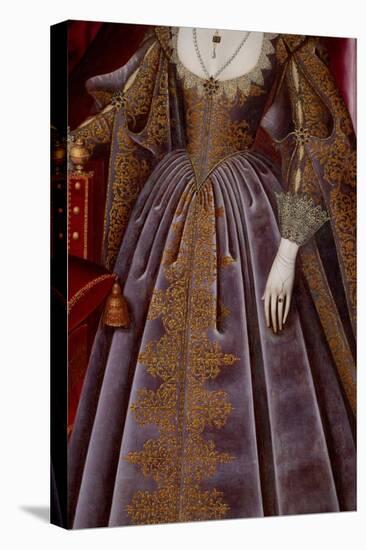 Susan Villiers, Countess of Denbigh, 17Th Century (Oil on Canvas)-William Larkin-Stretched Canvas