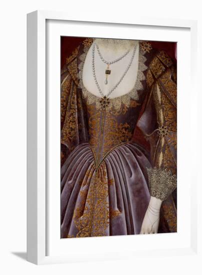 Susan Villiers, Countess of Denbigh, 17Th Century (Oil on Canvas)-William Larkin-Framed Giclee Print