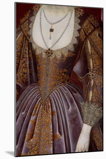 Susan Villiers, Countess of Denbigh, 17Th Century (Oil on Canvas)-William Larkin-Mounted Giclee Print