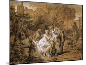 Susanna and Elders-Francois Andre Vincent-Mounted Giclee Print