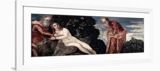 Susanna and the Elders, 1555-Jacopo Tintoretto-Framed Giclee Print