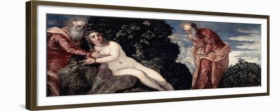 Susanna and the Elders, 1555-Jacopo Tintoretto-Framed Giclee Print