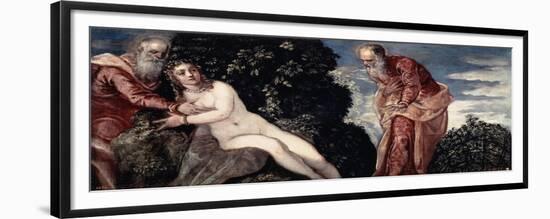 Susanna and the Elders, 1555-Jacopo Tintoretto-Framed Giclee Print