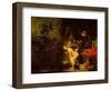 Susanna and the Elders, 1647 (Oil on Mahogany Panel)-Rembrandt van Rijn-Framed Premium Giclee Print