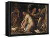 Susanna and the Elders, 1653-Jacob Jordaens-Framed Stretched Canvas