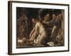 Susanna and the Elders, 1653-Jacob Jordaens-Framed Giclee Print