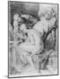 Susanna and the Elders, Drawn by Lucas Vorsterman, C.1620 (Chalk, Pen and Ink on Paper)-Peter Paul Rubens-Mounted Giclee Print