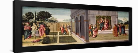 Susanna and the Elders in the Garden, and the Trial of Susanna before the Elders, C.1500-Master of Apollo and Daphne-Framed Giclee Print