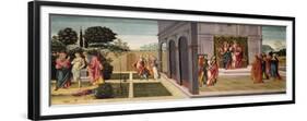 Susanna and the Elders in the Garden, and the Trial of Susanna before the Elders, C.1500-Master of Apollo and Daphne-Framed Premium Giclee Print