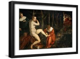 Susanna and the Elders-Jacopo Tintoretto-Framed Giclee Print