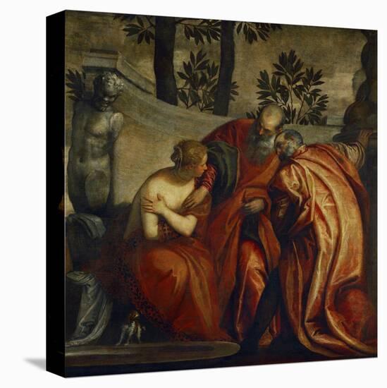 Susanna and the Two Elders-Paolo Veronese-Stretched Canvas