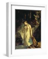 Susanna Bathing, 1839-Theodore Chasseriau-Framed Giclee Print