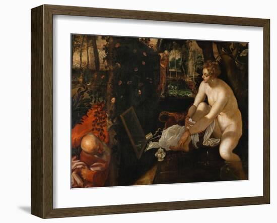 Susanna Bathing-Jacopo Robusti Tintoretto-Framed Giclee Print