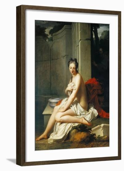 Susanna Having Bath-Jean-Baptiste Santerre-Framed Giclee Print