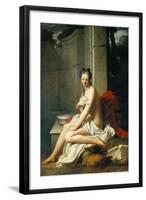 Susanna Having Bath-Jean-Baptiste Santerre-Framed Giclee Print