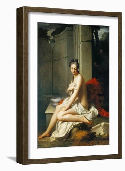 Susanna Having Bath-Jean-Baptiste Santerre-Framed Giclee Print