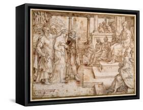 Susannah Accused by the Elders, 1562-Maerten van Heemskerck-Framed Stretched Canvas