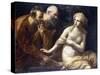 Susannah And Elders-Guido Reni-Stretched Canvas