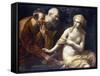Susannah And Elders-Guido Reni-Framed Stretched Canvas