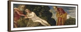 Susannah and the Elders, 1552-55-Jacopo Robusti Tintoretto-Framed Giclee Print