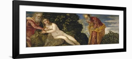 Susannah and the Elders, 1552-55-Jacopo Robusti Tintoretto-Framed Giclee Print