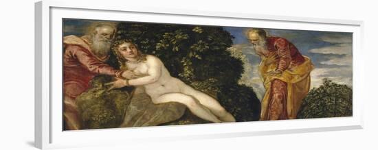 Susannah and the Elders, 1552-55-Jacopo Robusti Tintoretto-Framed Giclee Print