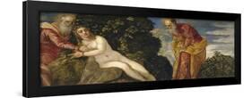Susannah and the Elders, 1552-55-Jacopo Robusti Tintoretto-Framed Giclee Print