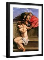 Susannah and the Elders, 1610-Artemisia Gentileschi-Framed Giclee Print