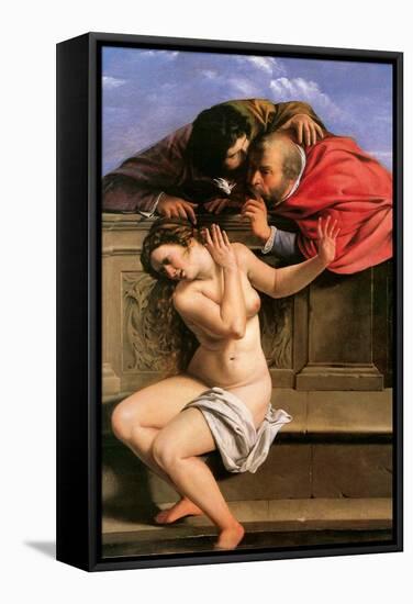 Susannah and the Elders, 1610-Artemisia Gentileschi-Framed Stretched Canvas