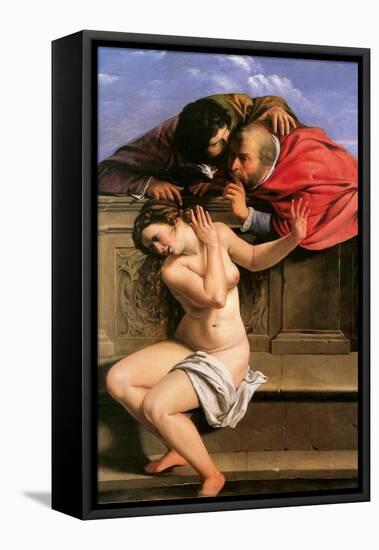 Susannah and the Elders, 1610-Artemisia Gentileschi-Framed Stretched Canvas