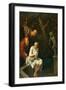 Susannah and the Elders (Oil on Copper)-Arnold Houbraken-Framed Giclee Print