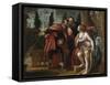 Susannah and the Elders-Paolo Veronese-Framed Stretched Canvas