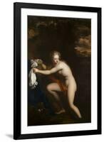 Susannah at her Bath, seventeenth century-null-Framed Giclee Print