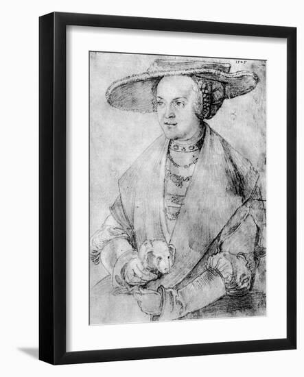 Susanne Von Brandenburg-Ansbach, 1525-Albrecht Durer-Framed Giclee Print