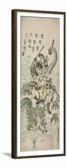 Susano-O No Mikoto Killing the Eight-Headed Dragon, 1748-Torii Kiyomasu II-Framed Giclee Print