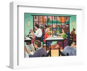 Sushi and Beer, Brooklyn, 1993-Liz Wright-Framed Giclee Print