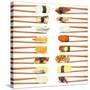 Sushi And Chopsticks-Rob Tek-Stretched Canvas