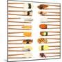 Sushi And Chopsticks-Rob Tek-Mounted Premium Giclee Print