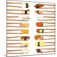 Sushi And Chopsticks-Rob Tek-Mounted Art Print