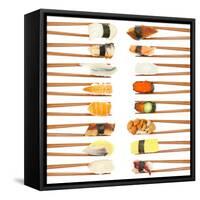 Sushi And Chopsticks-Rob Tek-Framed Stretched Canvas