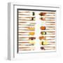 Sushi And Chopsticks-Rob Tek-Framed Art Print