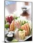 Sushi and Sashimi Platter-Alexandre Oliveira-Mounted Photographic Print