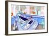 Sushi Bar, 2017-Charlotte Orr-Framed Giclee Print