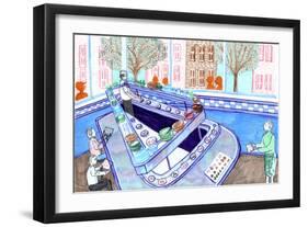 Sushi Bar, 2017-Charlotte Orr-Framed Giclee Print